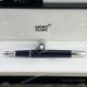 AAA Copy Montblanc Le Petit Prince Solitaire Doué LeGrand Fountain M 145 Blue Silver Barrel (2)_th.jpg